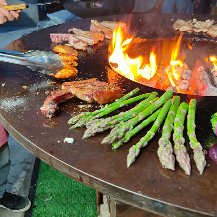 steel bbq grill