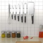 16" Stainless Steel Magnetic Knife Bar Optional Size 16" Blocks Roll Bags