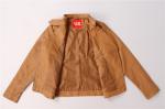 Stockpapa Slim Fit Pu Biker Jacket Ladies Light Brown With Belt