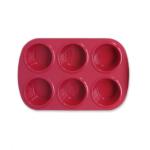 Nonstick FDA Heat Resistance Odorless Silicone 6 Cup Muffin Pan
