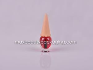 Wholesale ice cream shape nail polish cap 9ml nail polish bottle nail polish plastic cosmetic packaging nail polish flat brush from china suppliers