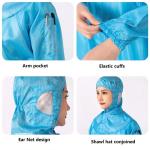 ESD Clean Room Clothes Worker Suit Anti Static Coverall 100D*100D