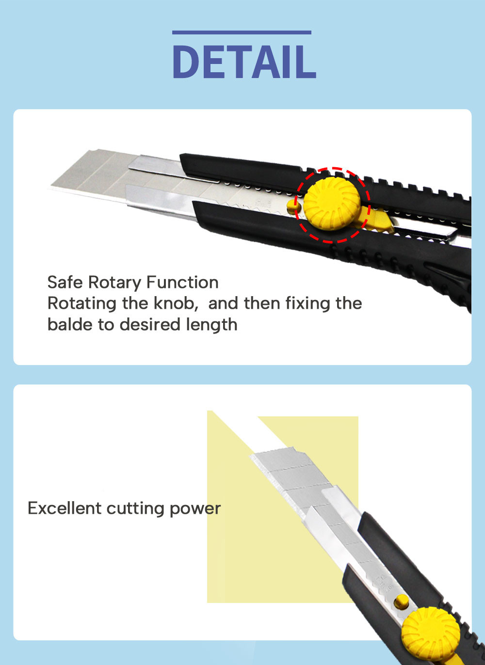 Replacement Snap Off Blades 25mm With Detachable Tail Blade Snapper