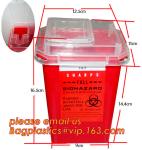 Plastic Disposable Medical Sharps Containers, Kenya safety box for needle