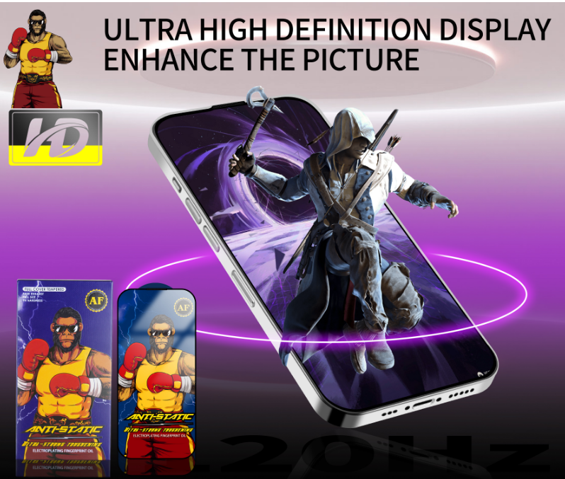 Boxing Gorilla Mobile Screen Protector Iphone 12 Anti Static 9H