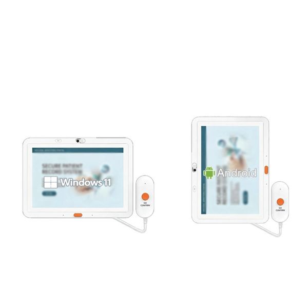 Android Hospital Bedside Tablet with POE and Multi-Point Touch Screen