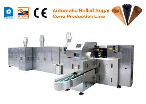 China Ice Cream  Pizza Waffle Cone Production Line CE Approved Baking Plares 260mm*240mm on sale