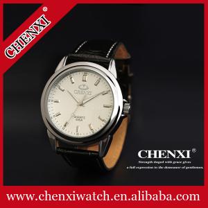 Wholesale 2015 Fashion Quartz Wristwatches Man Stainless Steel Caseback Original Japan Movt Quartz Watch Genuine Leather Watch from china suppliers