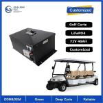 Golf Cart Forklift Motorcycle Lifepo4 Lithium Battery 48V 72V 40Ah BMS RS485