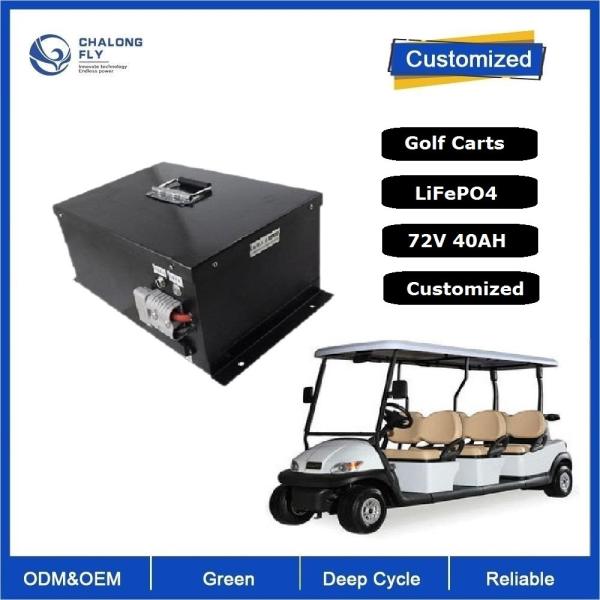 Golf Cart Forklift Motorcycle Lifepo4 Lithium Battery 48V 72V 40Ah BMS RS485