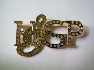Wholesale Metal Letter 1.2 - 3.0mm size lapel pin badge from china suppliers