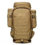 Unisex 70L Green Backpack for Outdoor Sports Cell Phone Pocket and Interior