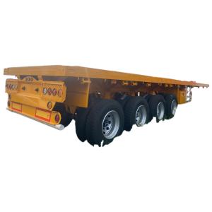 Wholesale New China Manufacturer Of 4-axis Flatbed Semi-trailer Direct Sales Of 100 Ton Trailer from china suppliers