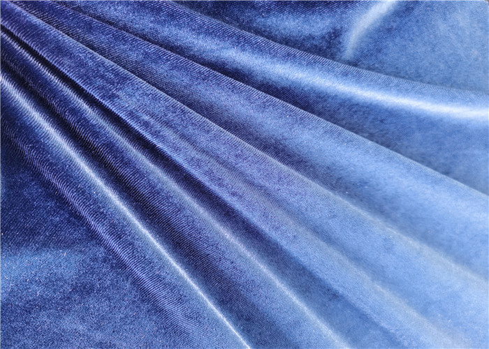 Warp Knitted Stretch Velour Fabric Shrink Resistant For Garment