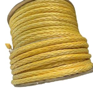 Wholesale 8/12 Strand Uhmwpe Rope for Marine Mooring Line Lightweight High Breaking Strength Anti-UV Coating from china suppliers
