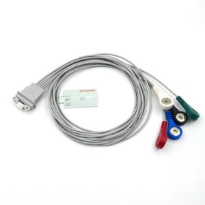Wholesale Compatible for Schiller Plus ECG Holter Cable 5Lead ECG IEC Snap from china suppliers