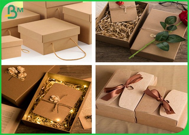 300g 350g FSC Brown Color Carton Paper Sheet For Packing Box Material 