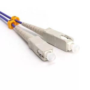 Wholesale Fiber Optic Patch Leads 2cores LC APC To SC APC OM4 50/125um LSZH Purple Duplex from china suppliers