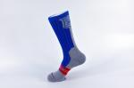 Spandex / Elastane Green Athletic Basketball Socks With Anti - Bacterial / Anti