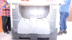 Wholesale 1210H1050 Large plastic pallet foldable transport collapsible box for euro sales from china suppliers