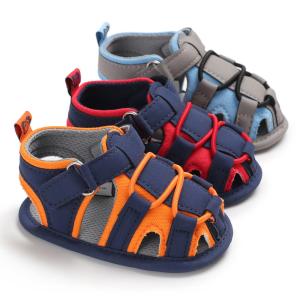 Wholesale New style Cotton fabric Soft sole Outdoor barefoot cool toddler boy baby sandals from china suppliers