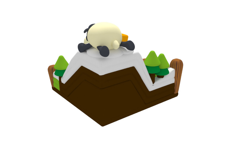 Children Inflatable Fun City Attractive Sheep Theme Inflatable Outside Amusing Playground