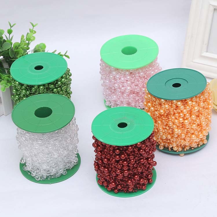 DIY Handmade Multicoloured Color Plastic Pearls Rolled MOT Beads