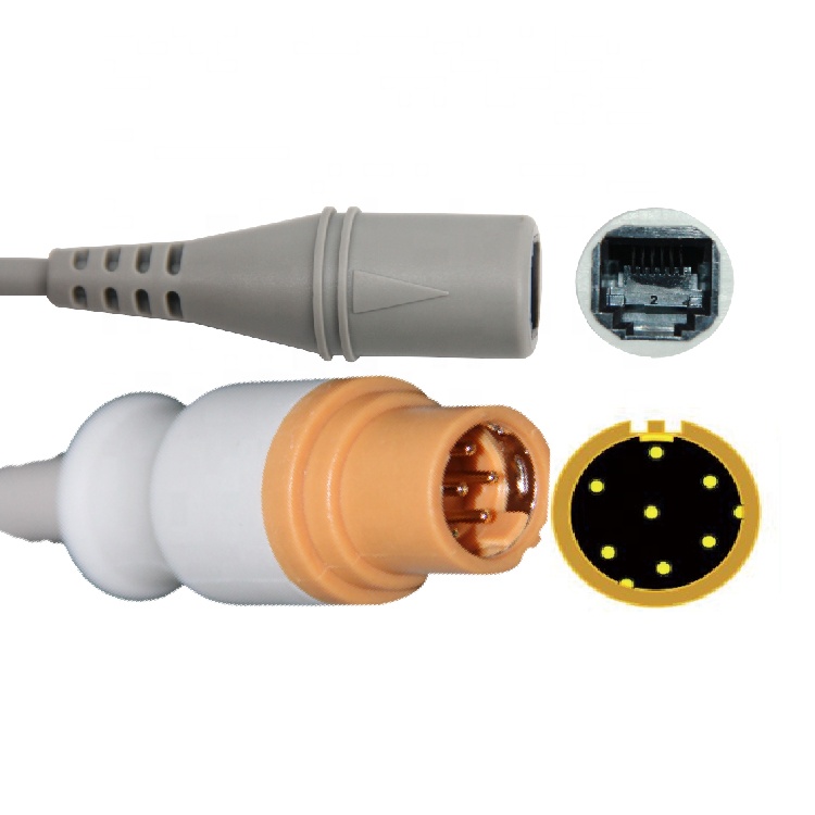 Compatible Siemens  Monitor to Abbott/ICU  IBP adapter  cable