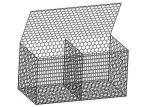 En 10223 8*10 2x1x0.5m Woven Gabion Baskets Flood Control Galfan Coated
