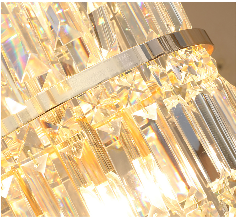 Luxury crystal chandelier duplex building hollow living room lamp large chandelier(WH-NC-91)