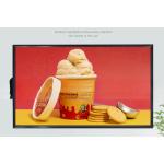 semi-outdoor 75 inch UHD high Brightness TFT LED LCD display screen 1000-3500CD