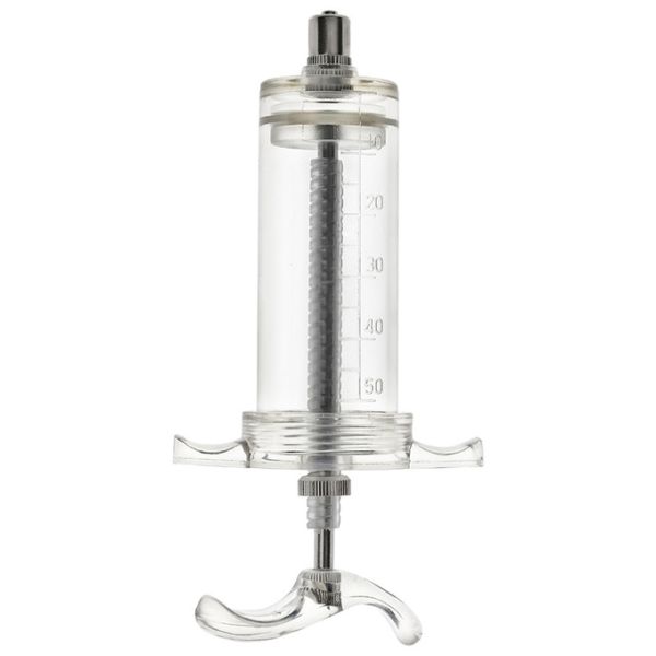 50ml Adjustable Switch Veterinary Syringe for Animal Vaccination Easy Sliding Stable Connection Clear Dose Scale