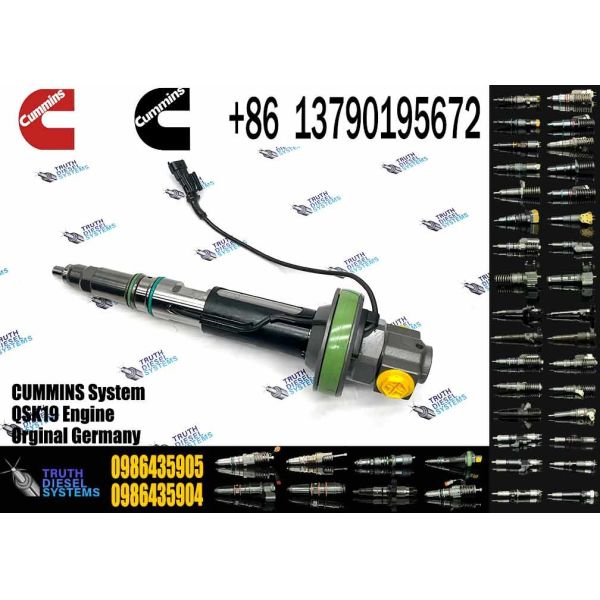 Common Rail Diesel Fuel Injector 0986435905 For Cummins QSK19 QSK38 QSK60