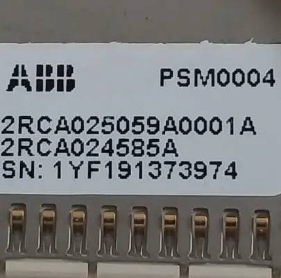 ABB PSM0004 2RCA025059A0001 PS_H/BO Power Supply Module