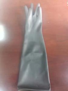 Wholesale Thickening Extra Long Cuff Latex Gloves 60Cm XL Flock Lined Latex Gloves from china suppliers