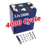 Enerforce OEM LFP LiFePO4 Prismatic Cell 4000 Cycle 3.2V 230AH A Grade For Golf