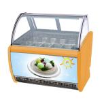 Commercial Gelato Hard Ice Cream Display Freezer Showcase With 8/10/12/14/16
