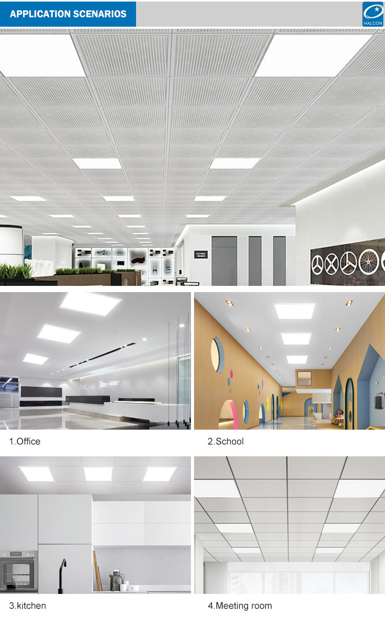 50000Hrs ROHS 80watt Flat Panel LED Ceiling Lights