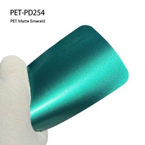 Wholesale PET-PD254 PET Matte Emerald Car Vinyl Wrapping Film 7.5mil from china suppliers