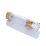 Plastic 30ml 100ml Lotion Airless Pump Bottles 30ml 50ml With Bamboo Decorations