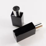 PETG Bottle Hair Care Black Square PETG Cosmetic Bottles With Cap Pump