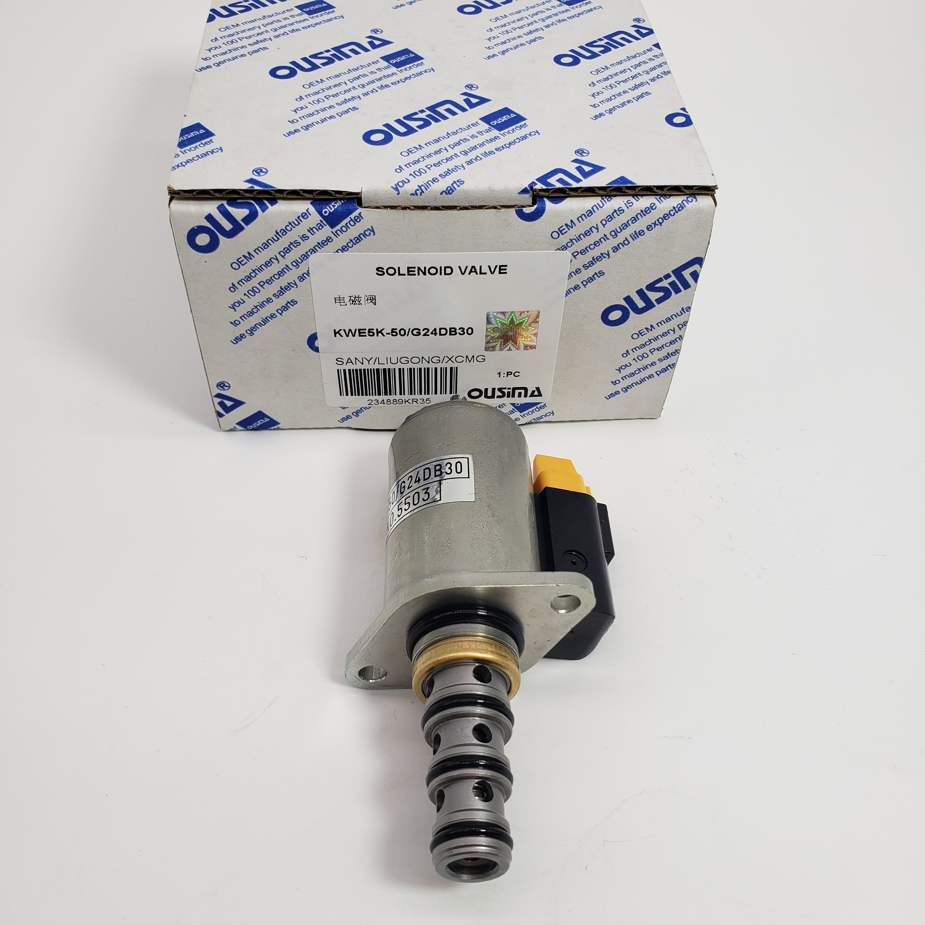 KWE5K-50/G24DB30 Excavator Solenoid Valve For Excavator LIUGONG SANY XCMG