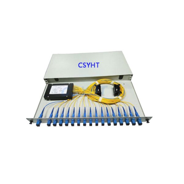 1x32 1RU Sliding Rack Mounted PLC Splitter For FTTX FTTH