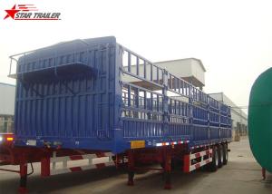 Wholesale 60T Roof Opened Steel Dry Van Trailer , Dry Box Trailer With Tri Axles from china suppliers