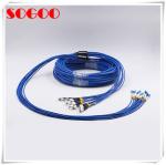 Black Outdoor Armored Fiber Patch Cord FTTH SC/LC/FC/ST Simplex Fiber Count