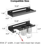 Salon Hair Styling Accessories Organizer Rack Hair Dryer Holder Wall Mount for