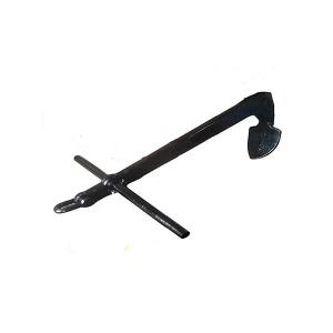 Wholesale Black Color 2000kg 3000kg 4000kg Boat Mooring Single Fluke Anchor from china suppliers