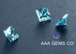 Custom 5mm Lab Created Moissanite Blue Color Cutting Perfect