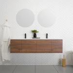 MDF Carcase Hotel Washroom Furniture Luxury Bathroom Vanity Cabinet with Smart