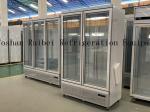 Glass Door Beverage Display Cooler Upright Refrigerator Showcase For Supermarket